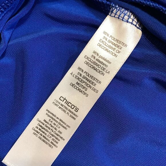 Easywear by Chico's size 0 short sleeveless blouse - Picture 4 of 11